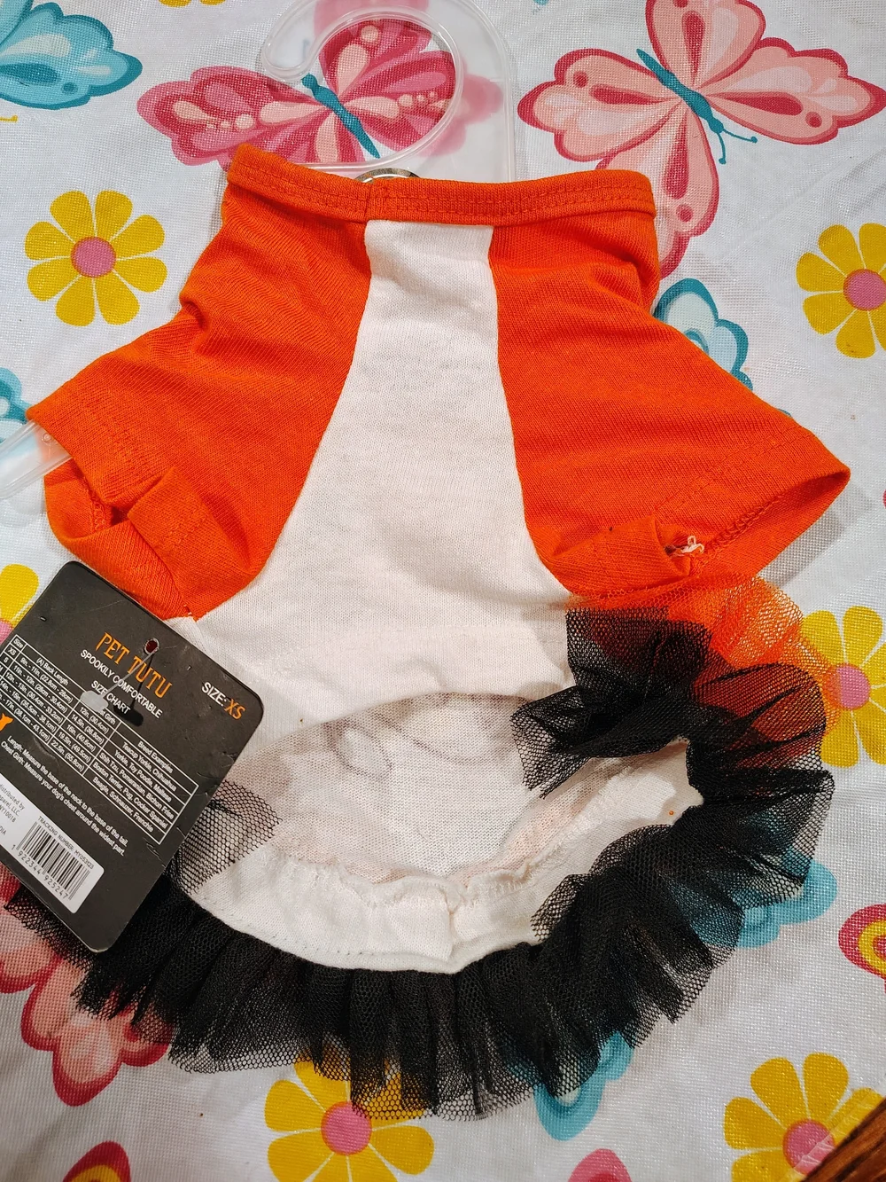 Little Witch Tutu Dress for Kids - Orange & Black